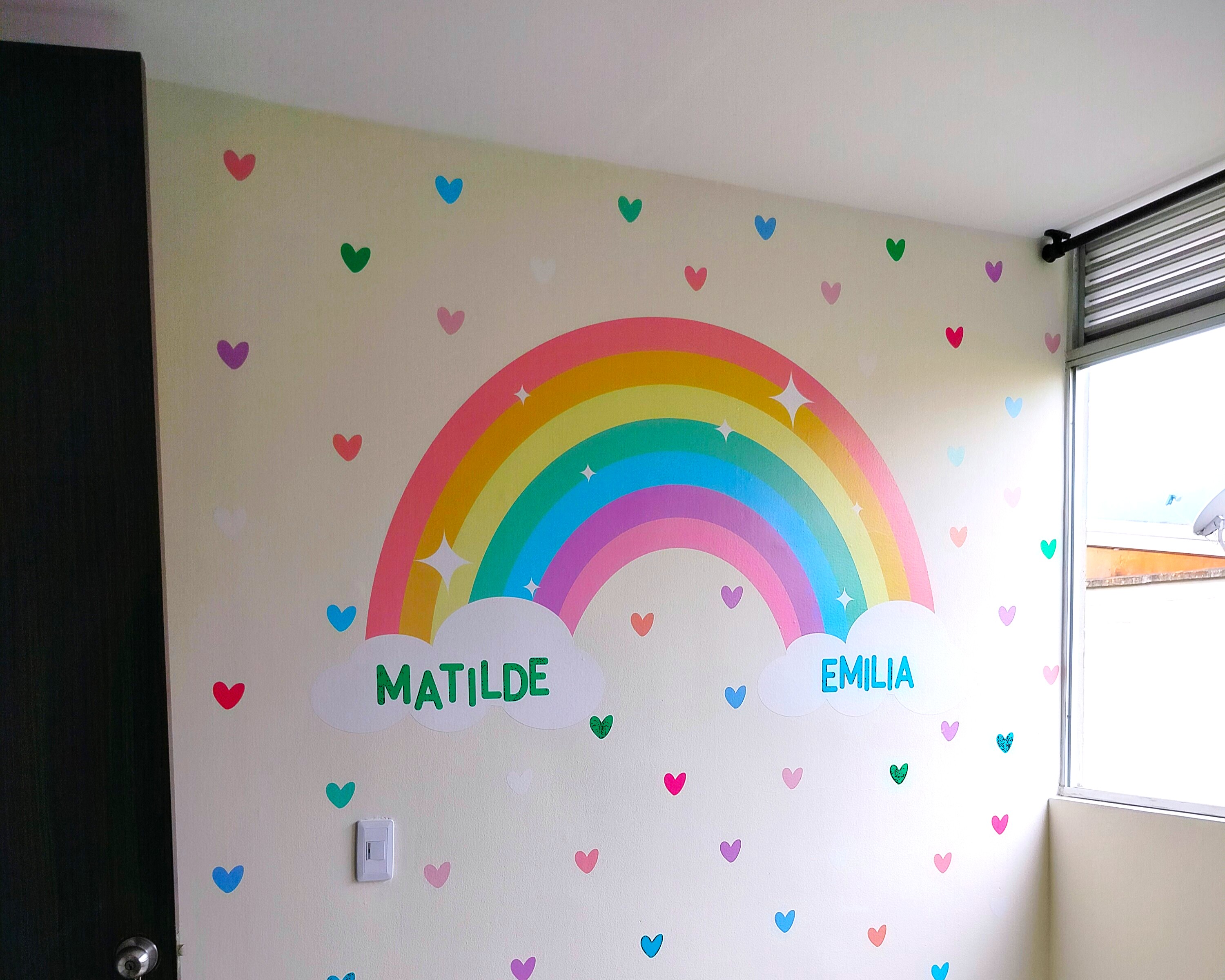 Vinilo infantil de arcoiris